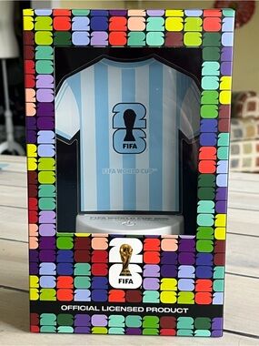 Argentina FIFA World Cup 2026 LED Acrylic Table Lamp - Argentina Jersey